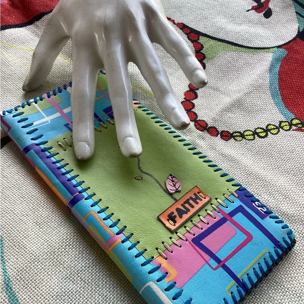 Colorful Patchwork Wallet - image 1